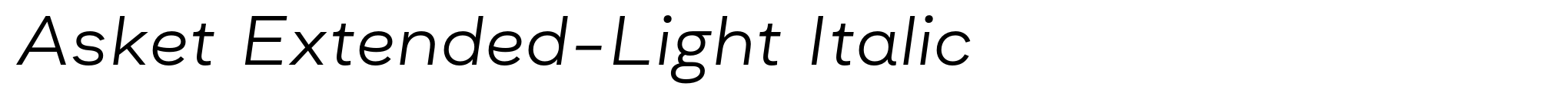 Asket Extended-Light Italic image
